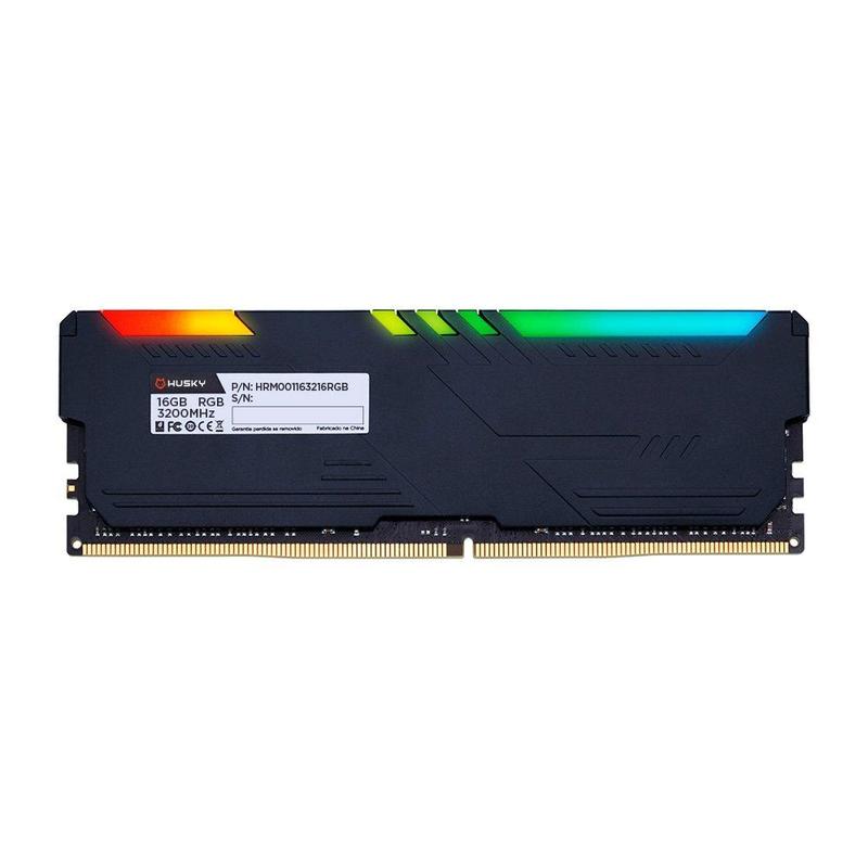 Memória RAM Husky Impulse, RGB, 16GB, 3200MHz, DDR4, CL16, Preto